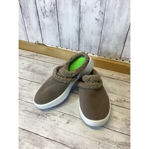 OOFOS Women’s OOcoozie Mule Shoes Sz. 7.5 Brown Chocolate White Sole